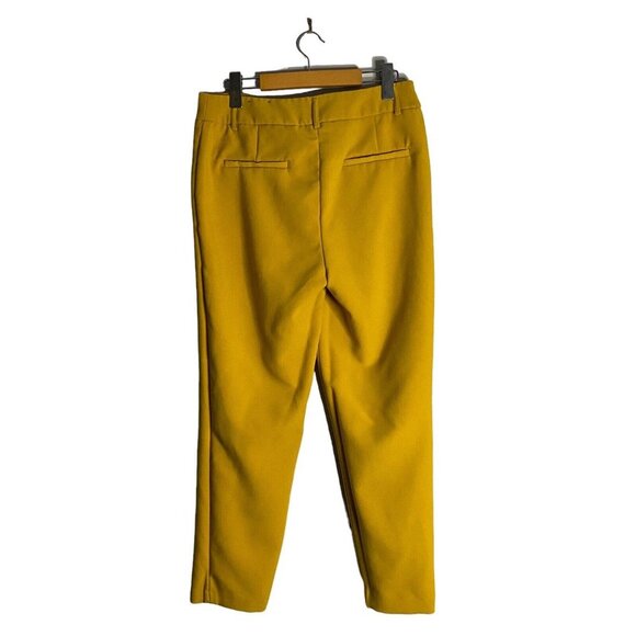 Dalia Women's Mustard Yellow Ankle Dress Pants - Picture 9 of 9